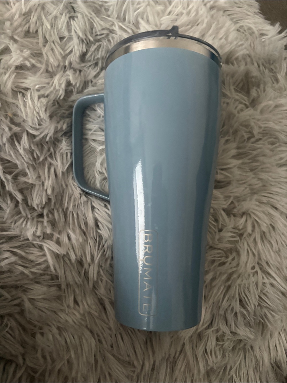 Brumai Light Blue Insulated Travel Tumbler with Handle